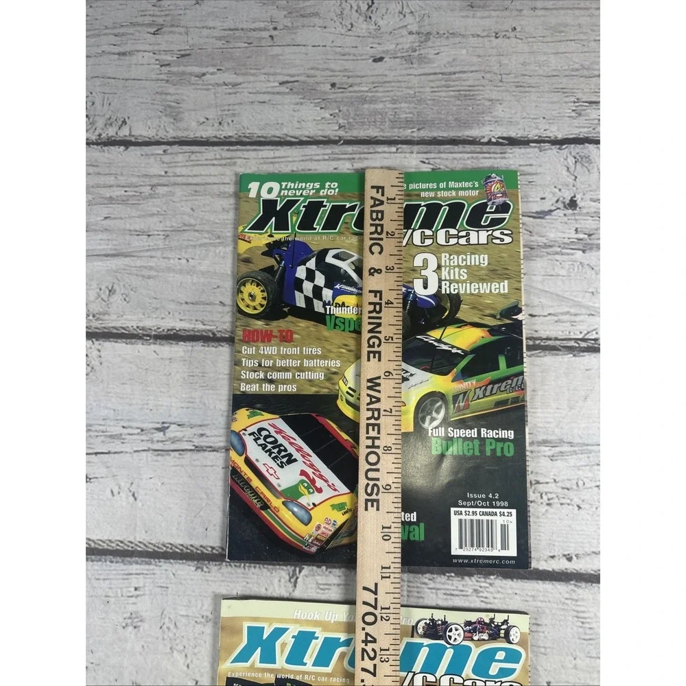 Lot of 2 Xtreme RC Cars Magazines Sept/Oct 1998 +August 1998